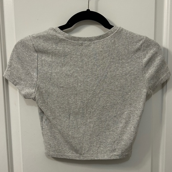 Grey Ribbed Bay Tee - Picture 5 of 5